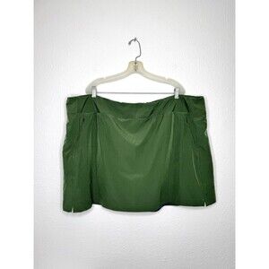 Iceberg Outerwear 3XL Skort Mesh Brief Lined Zip & Back Pockets Military Green